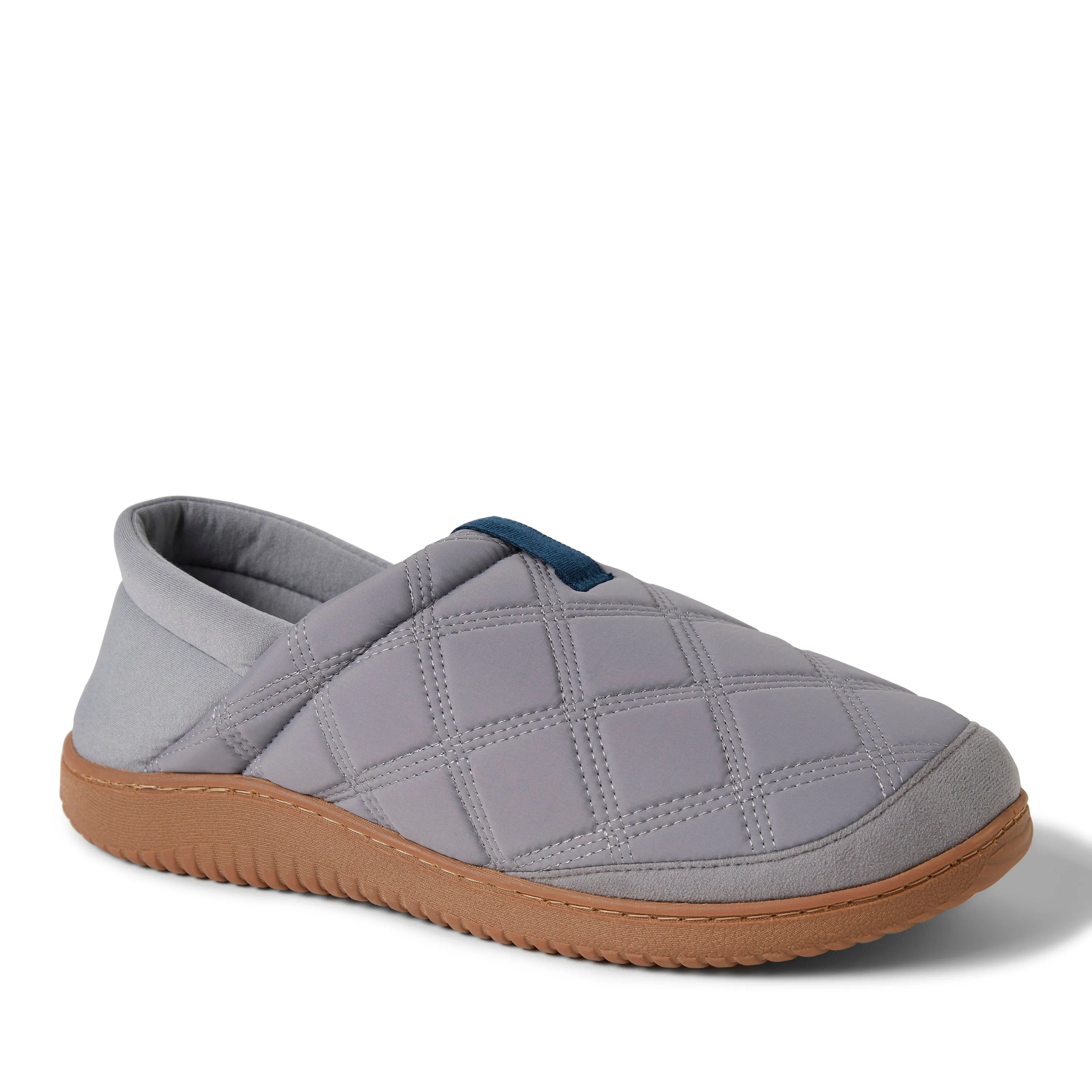 Dearfoams Mens River Closed Back with Collapsible Heel