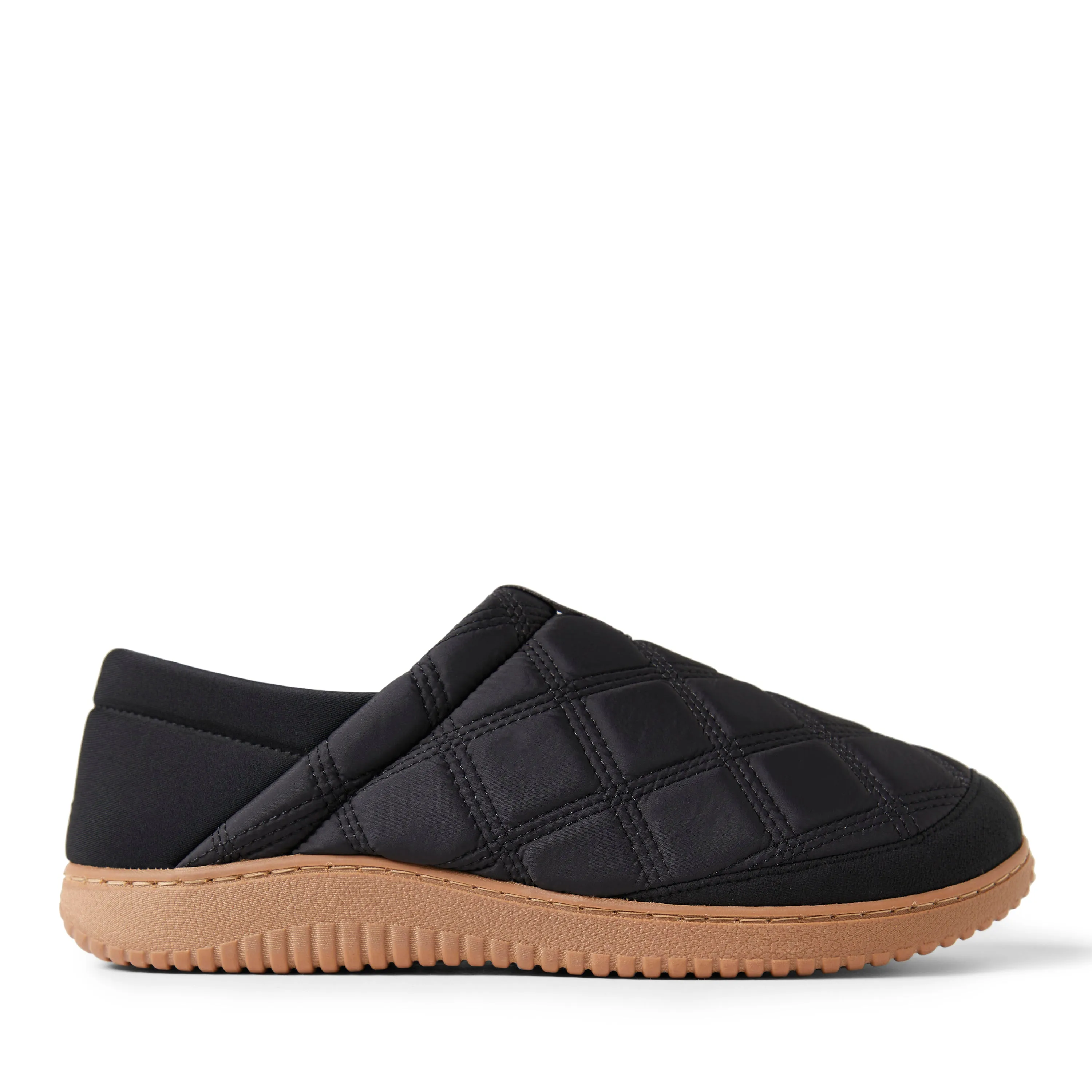 Dearfoams Mens River Closed Back with Collapsible Heel