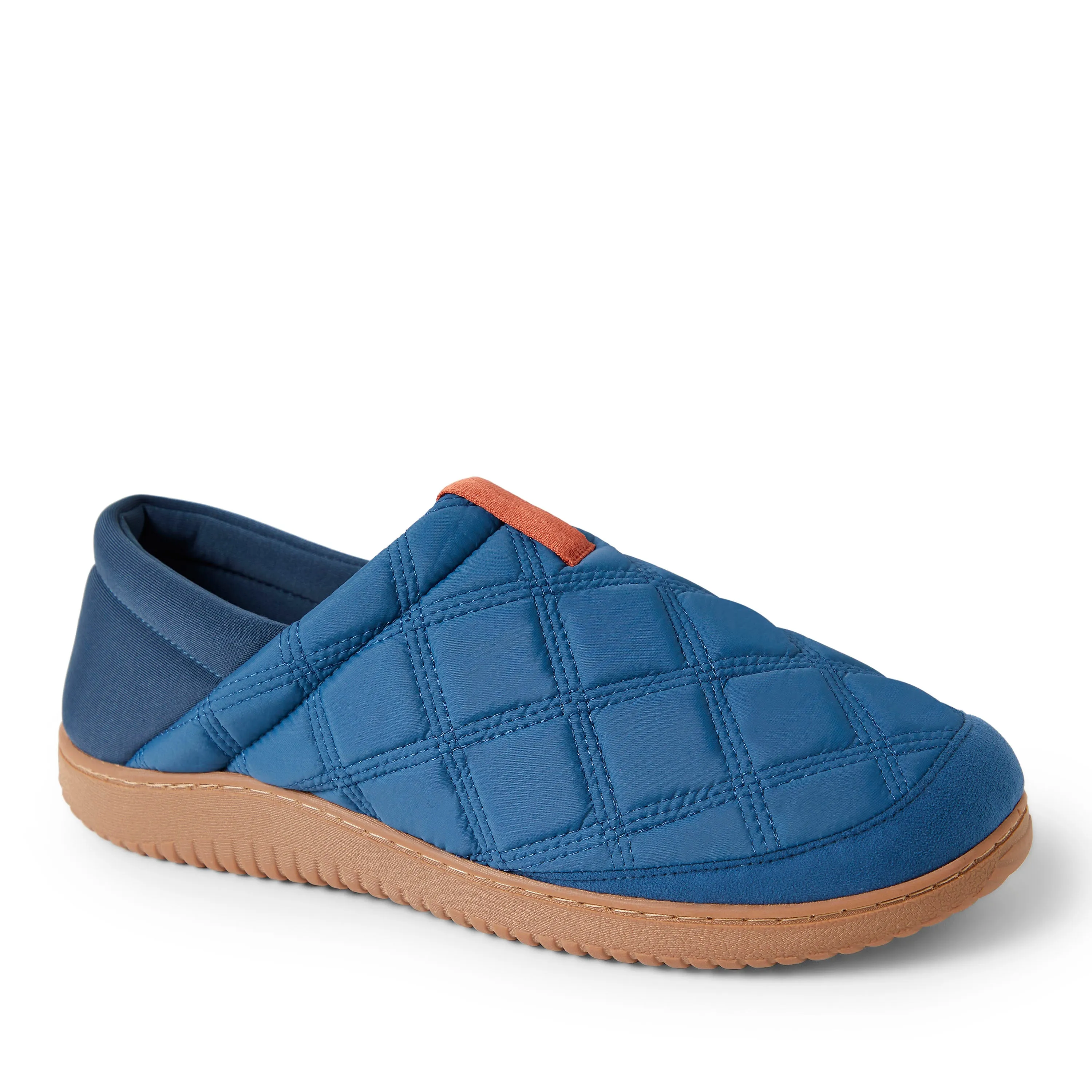 Dearfoams Mens River Closed Back with Collapsible Heel