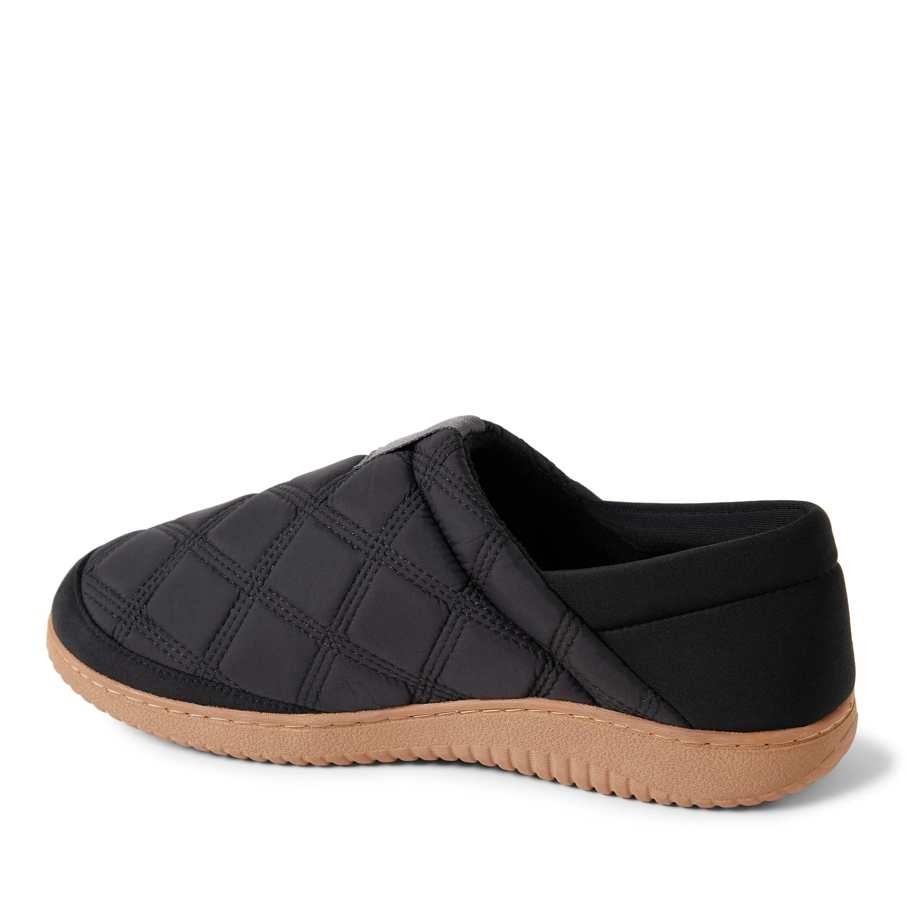 Dearfoams Mens River Closed Back with Collapsible Heel