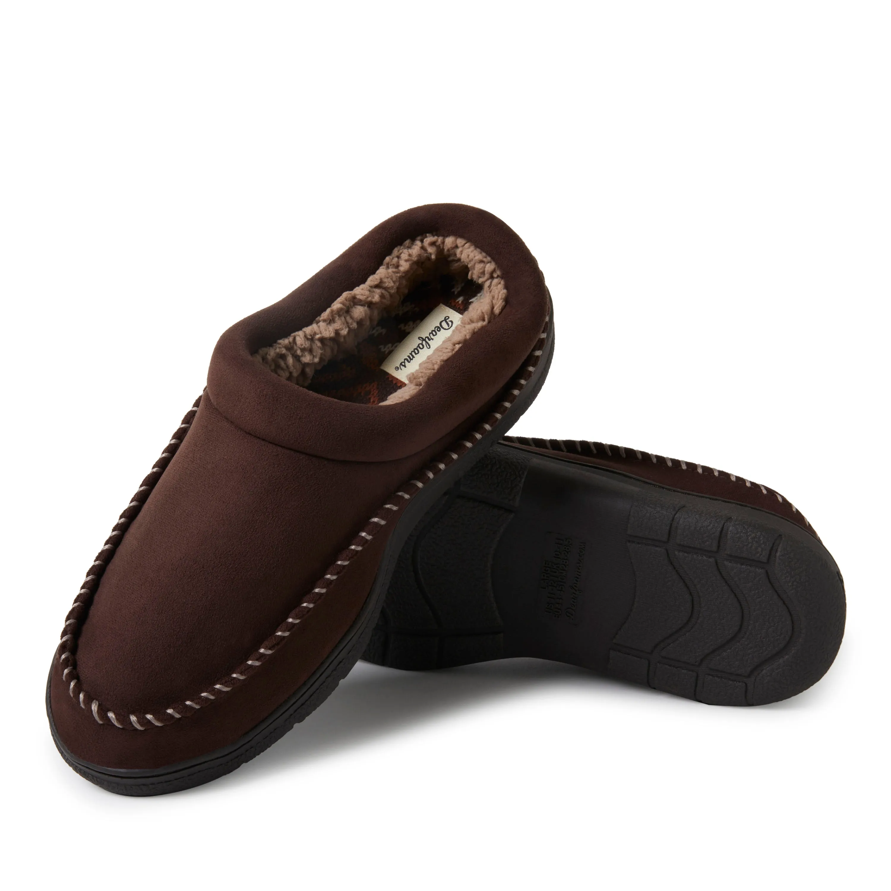 Dearfoams Men's Thompson Microsuede Clog