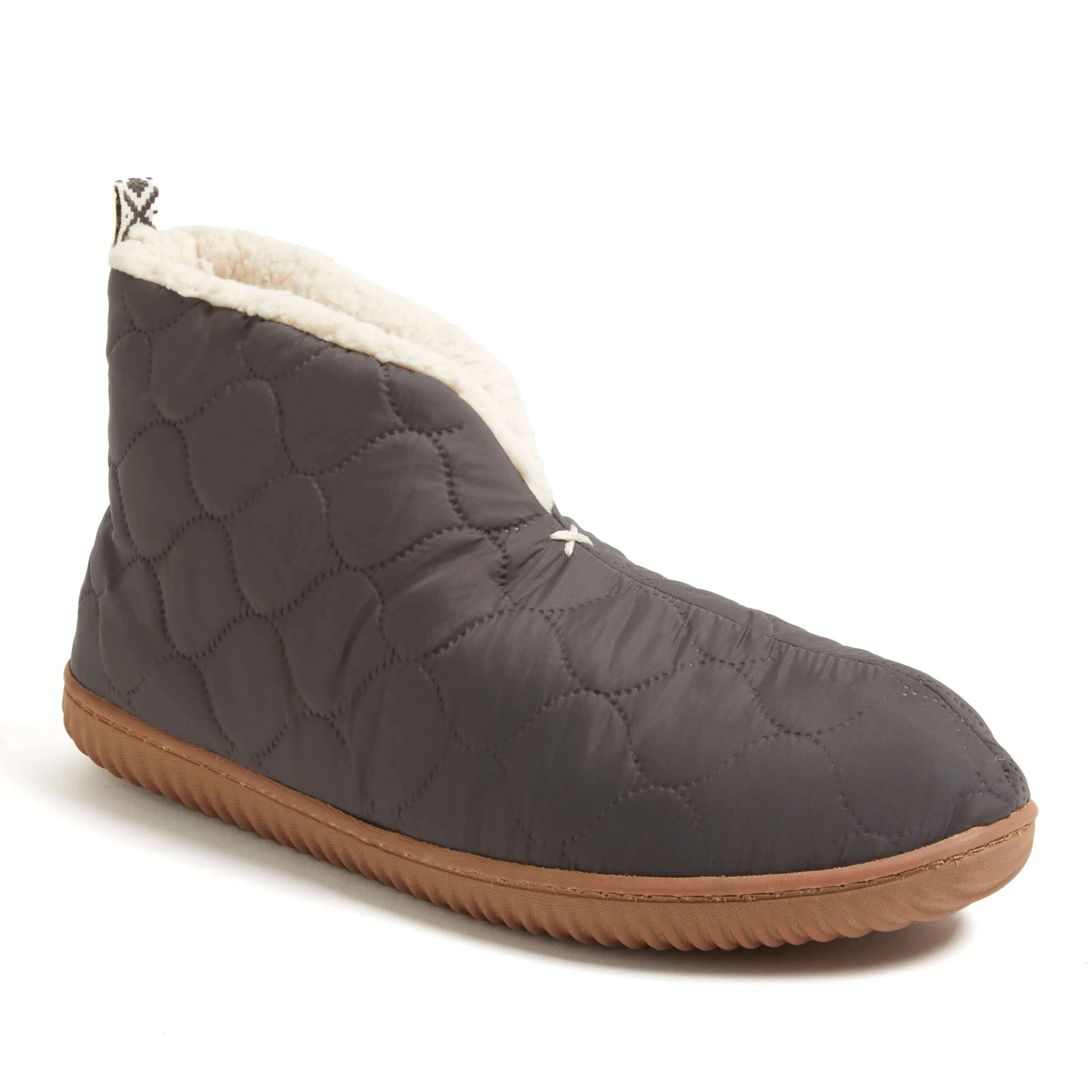Dearfoams Men's Warm Up Bootie Slipper