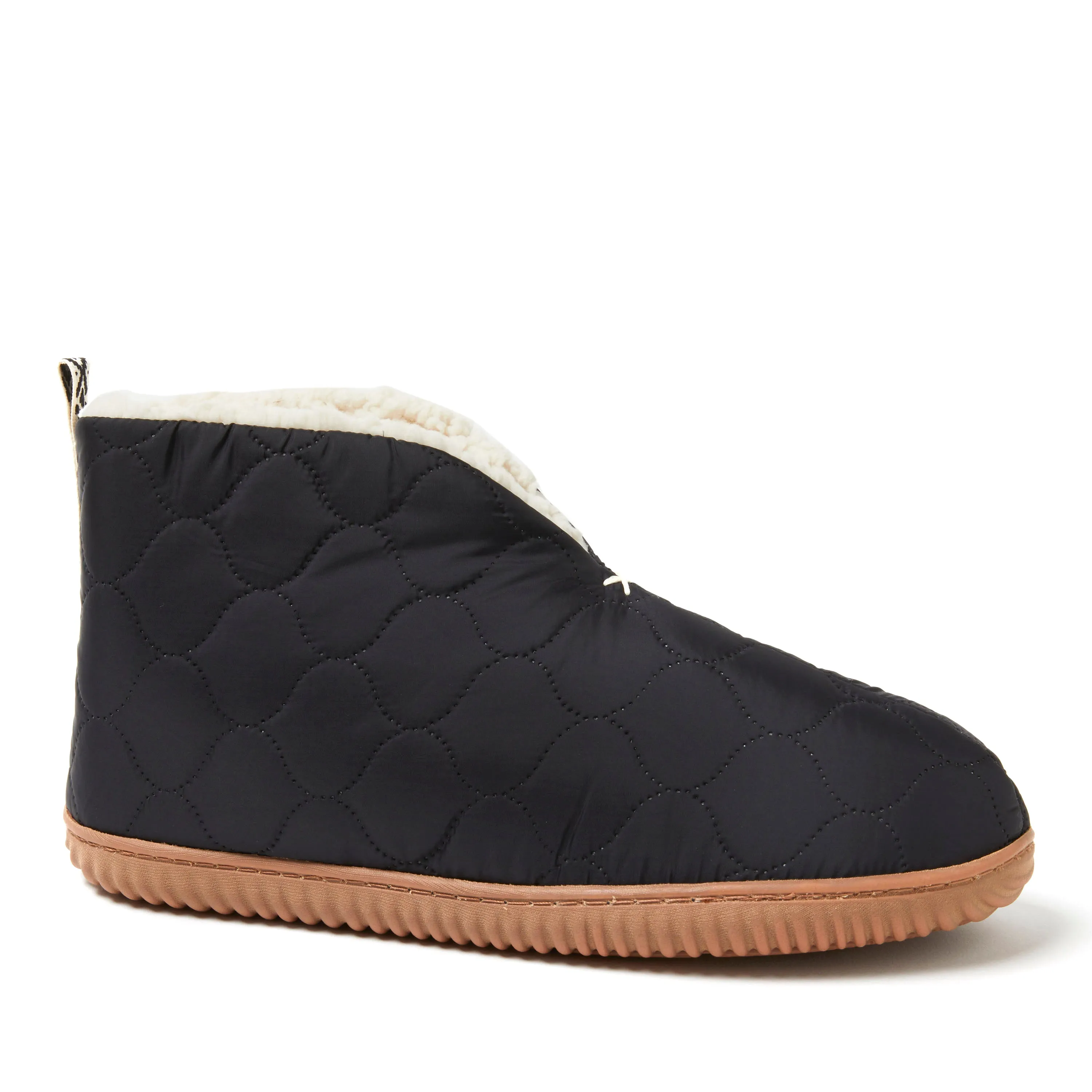 Dearfoams Men's Warm Up Bootie Slipper