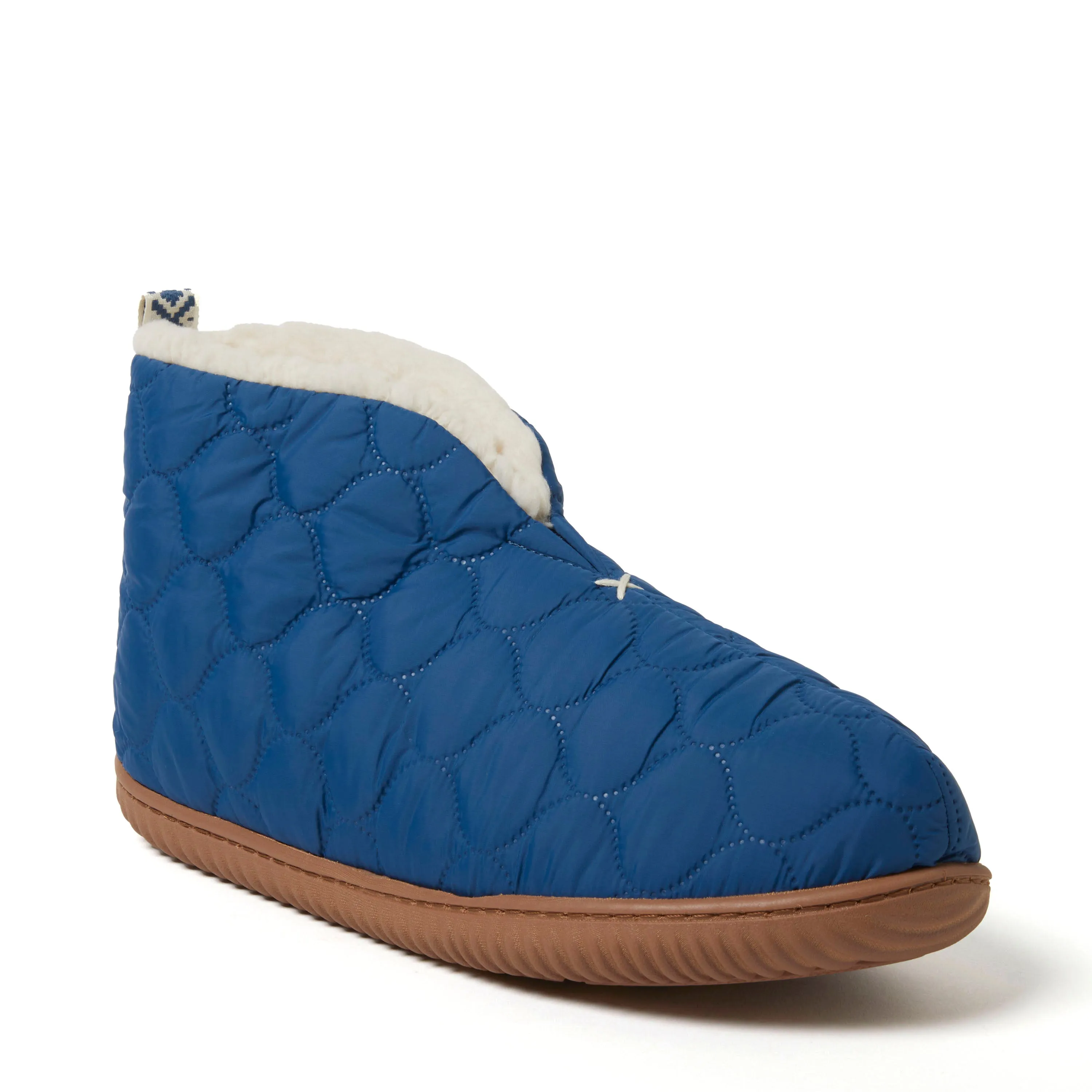 Dearfoams Men's Warm Up Bootie Slipper