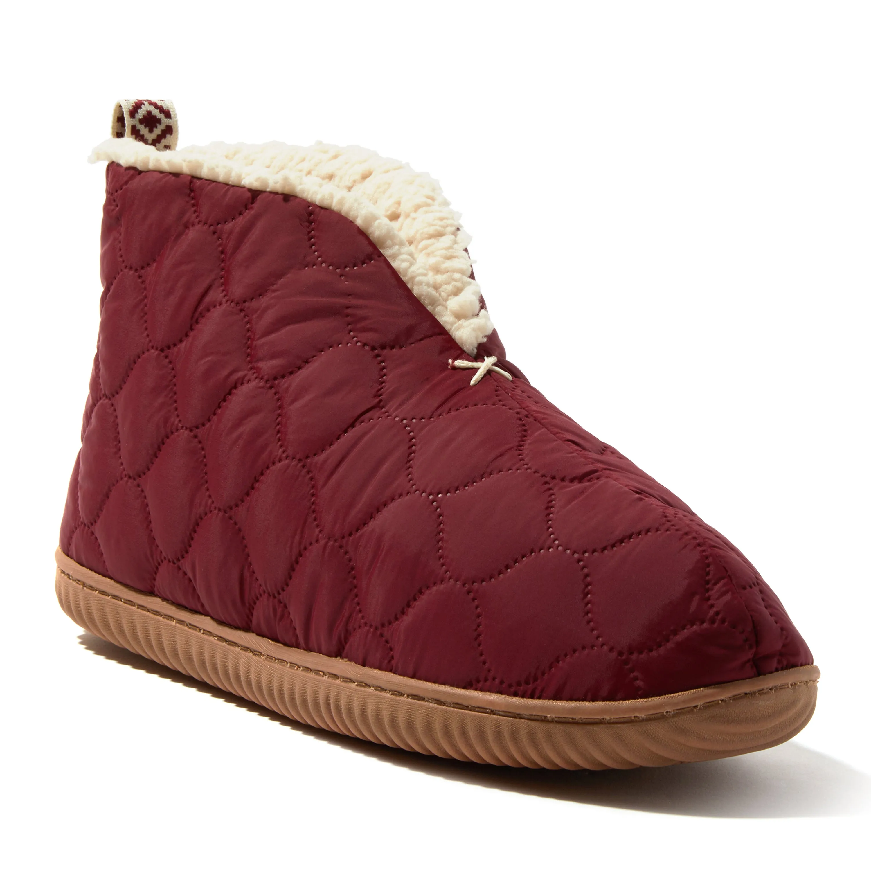 Dearfoams Men's Warm Up Bootie Slipper