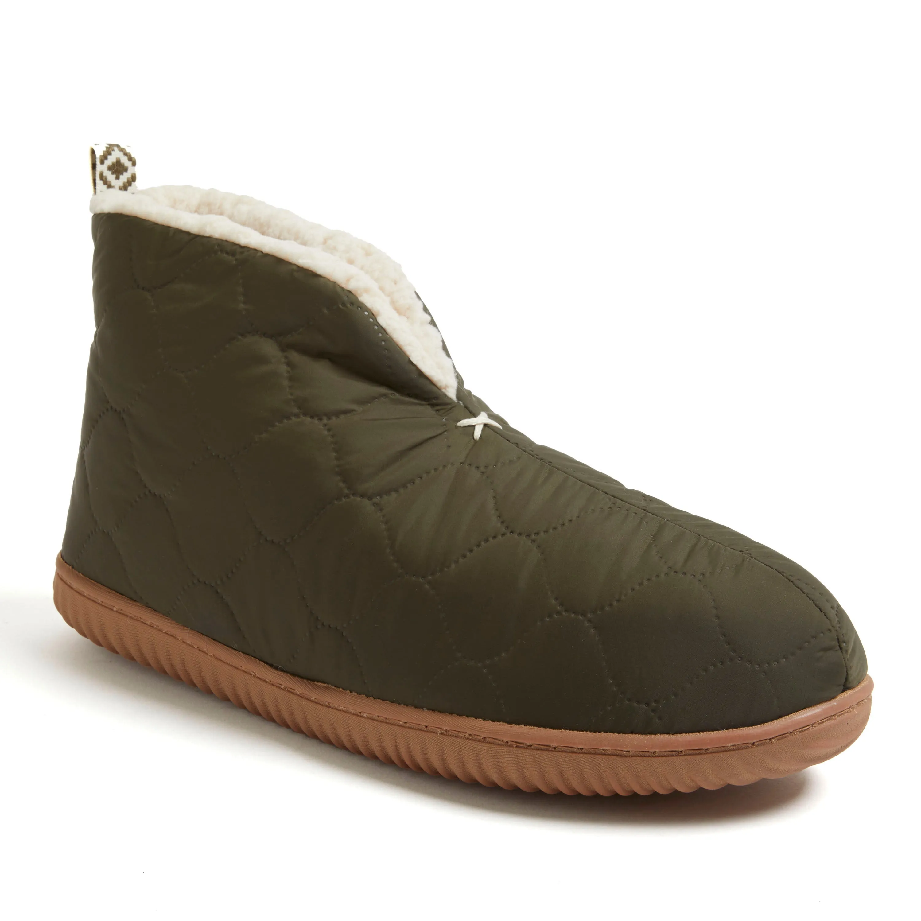 Dearfoams Men's Warm Up Bootie Slipper