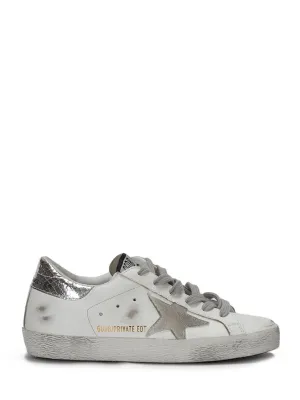 Distressed Low-Top Super-Star Sneakers