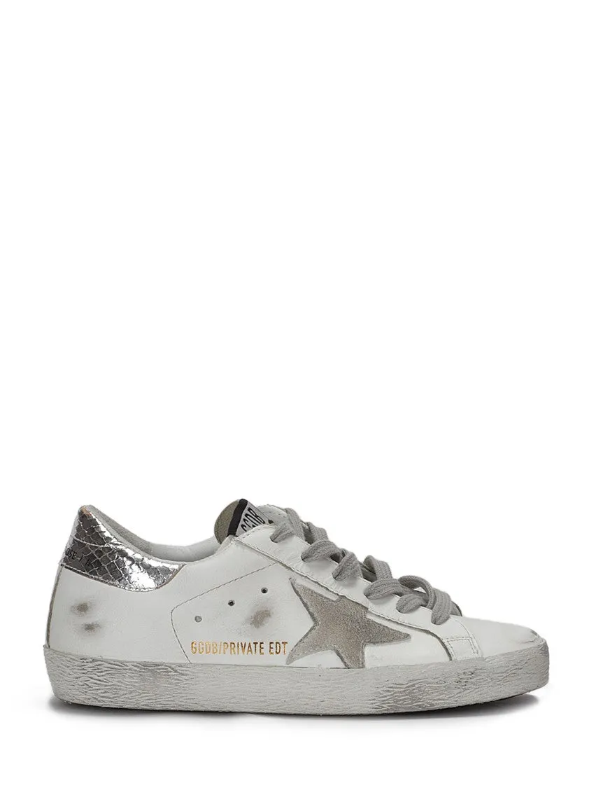 Distressed Low-Top Super-Star Sneakers