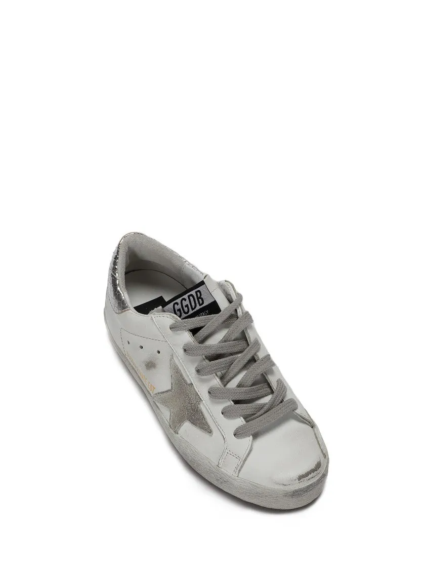 Distressed Low-Top Super-Star Sneakers