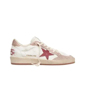 Distressed Rose Leather Sneakers