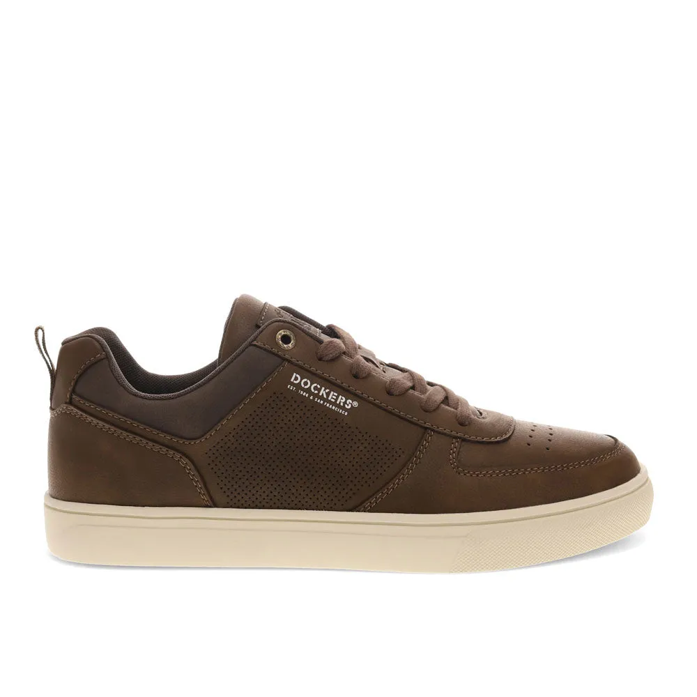 Dockers Mens Landon Synthetic Leather Casual Lace Up Sneaker Shoe