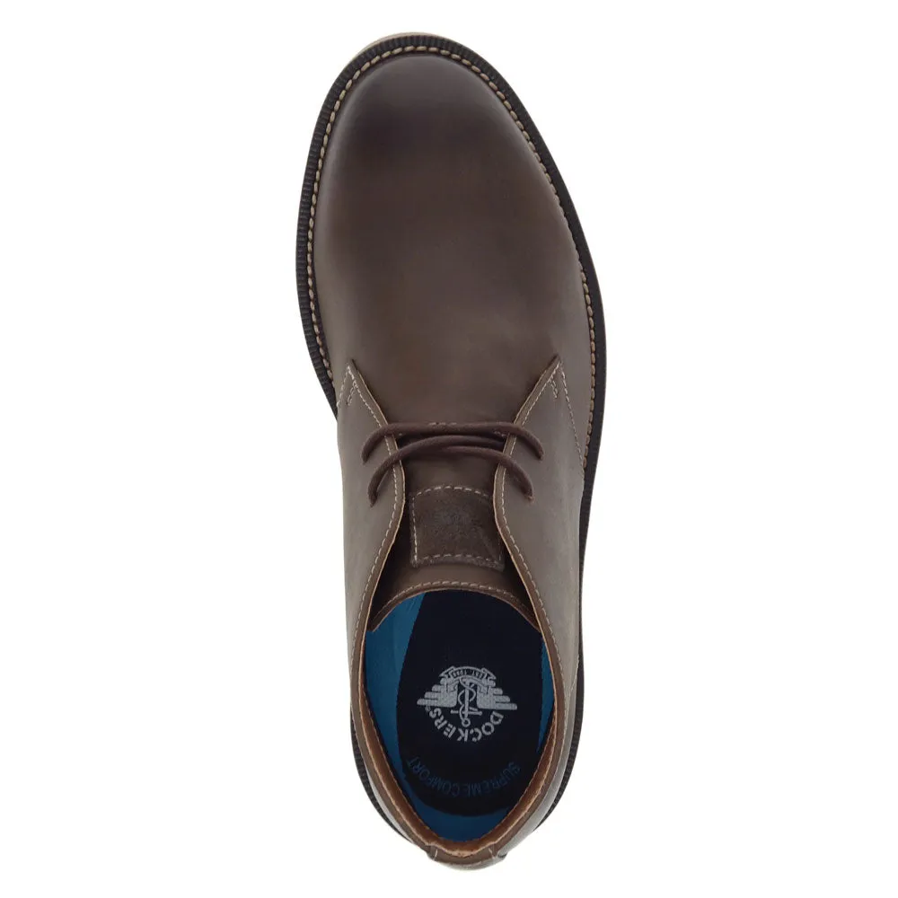 Dockers Mens Nigel Genuine Leather Dress Casual Lace Up Ankle Boot
