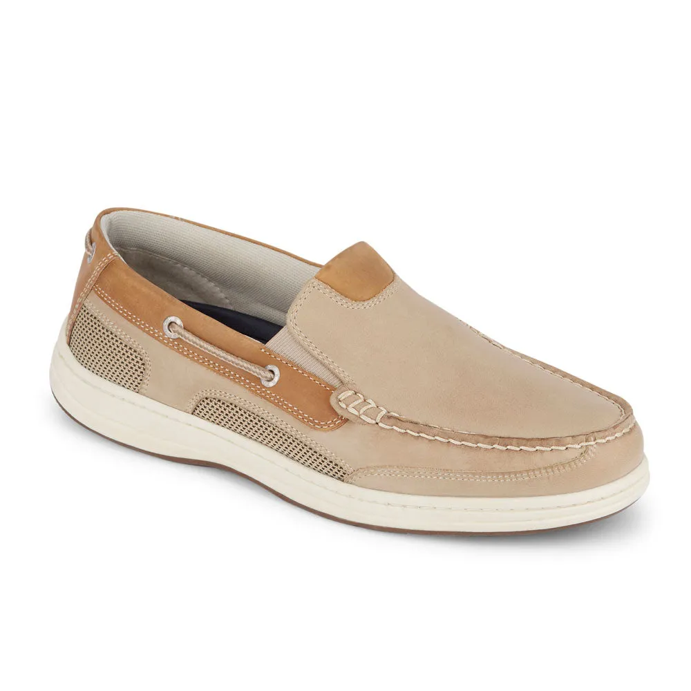 Dockers Mens Tiller Leather Casual Slip On Loafer Boat Shoe with Stain Defender