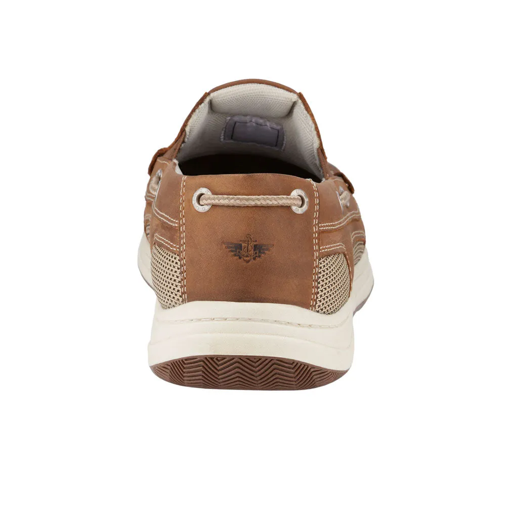 Dockers Mens Tiller Leather Casual Slip On Loafer Boat Shoe with Stain Defender