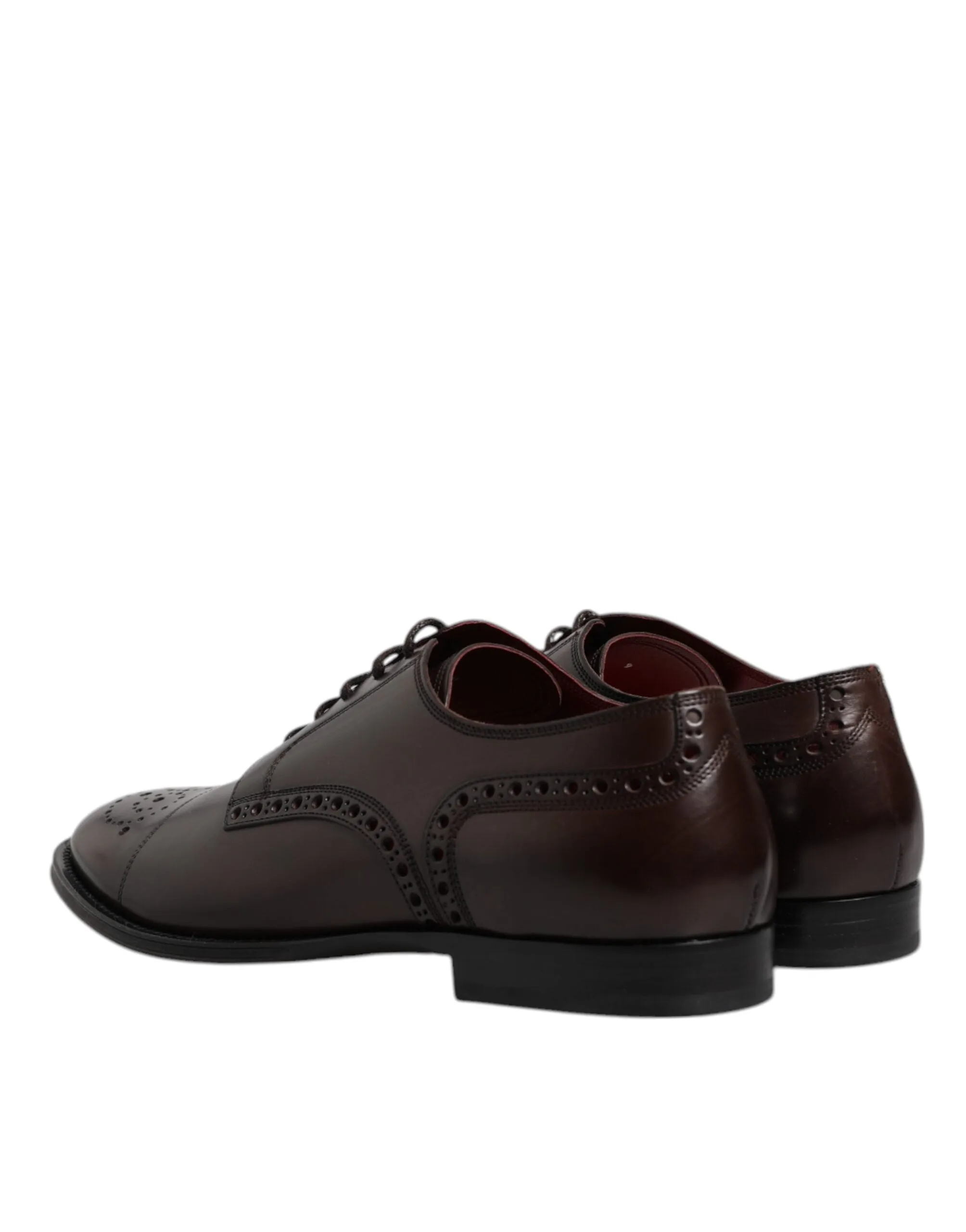 Dolce & Gabbana Calfskin Leather Derby Men Dress Men's Shoes (Pre-Owned)