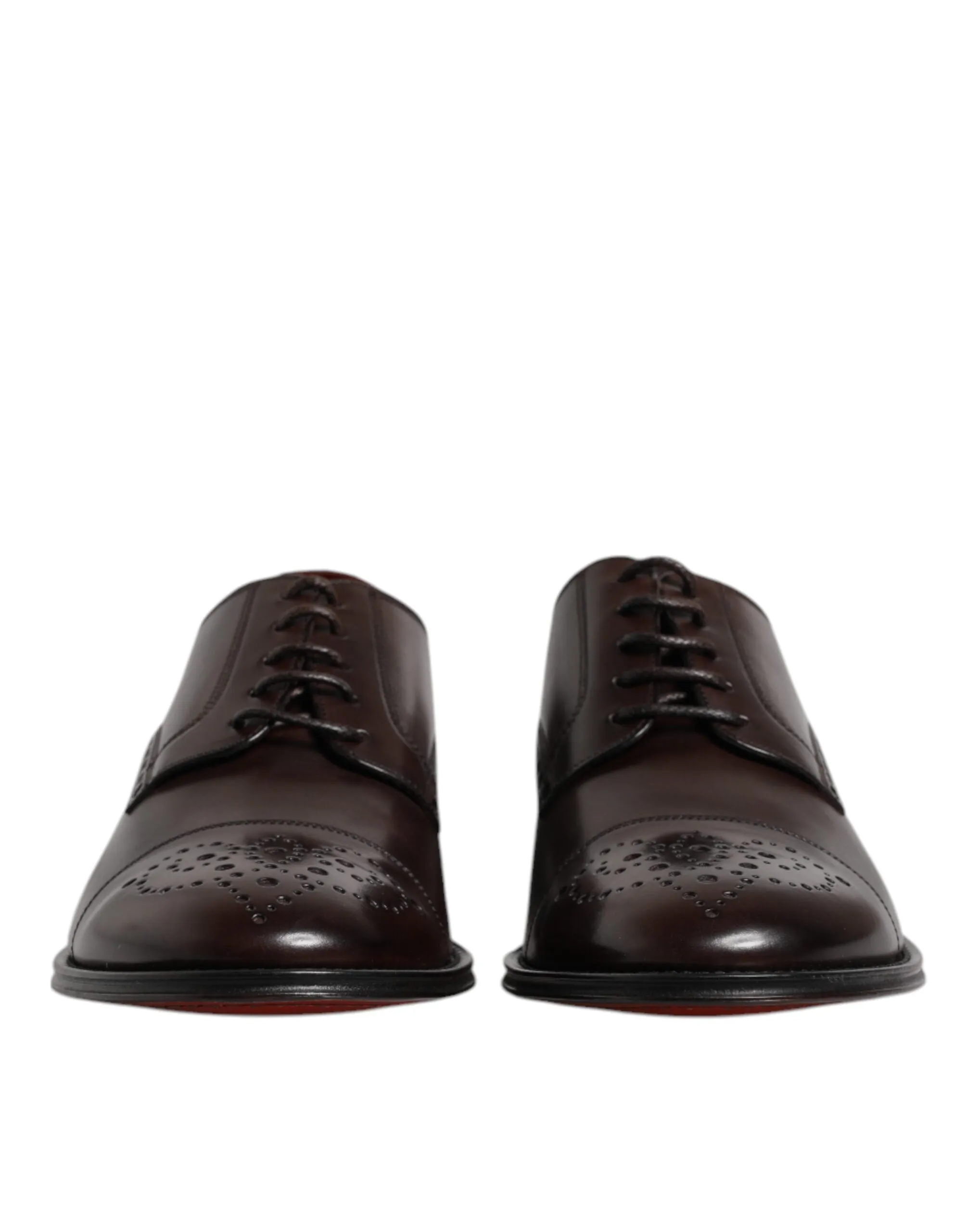 Dolce & Gabbana Calfskin Leather Derby Men Dress Men's Shoes (Pre-Owned)