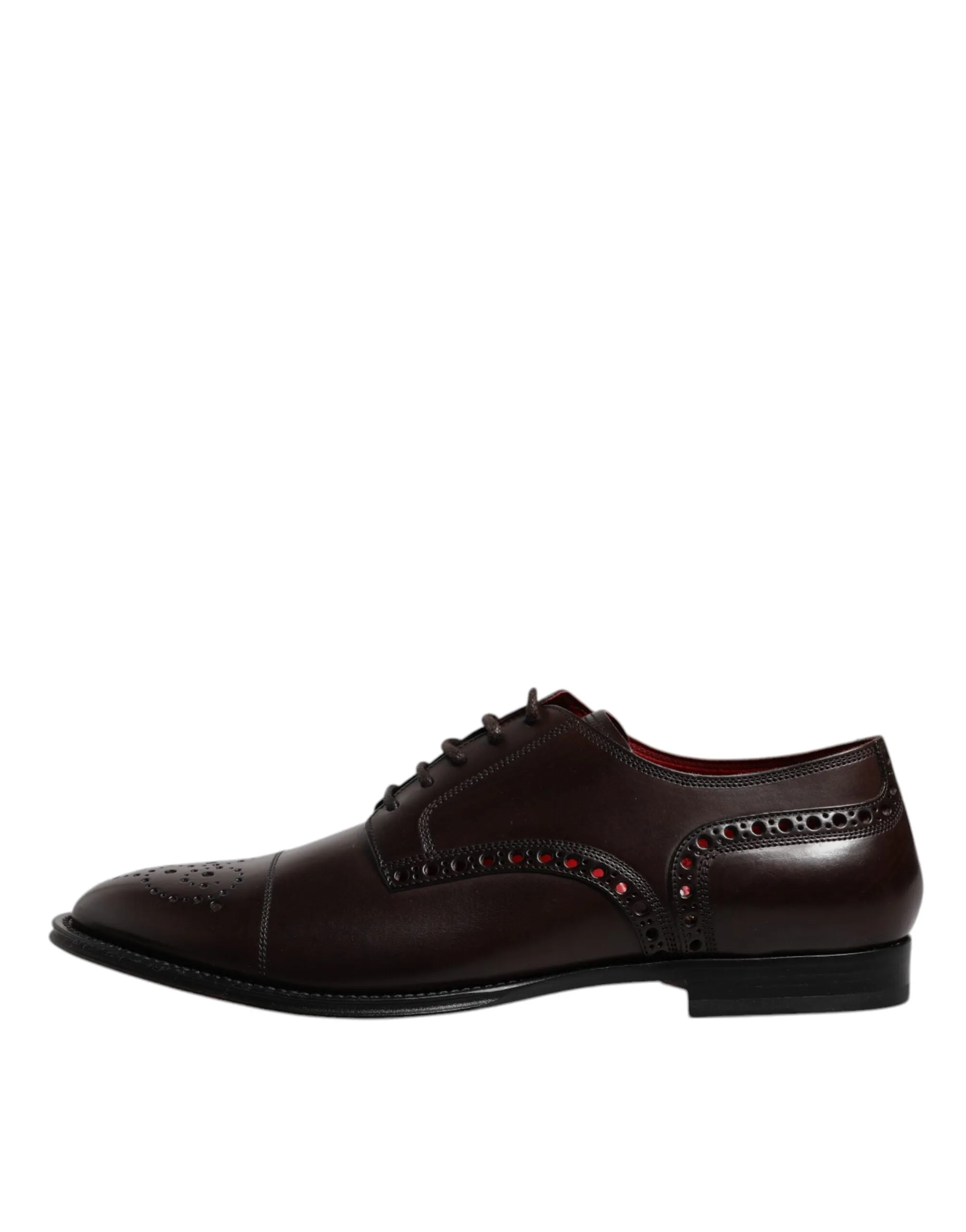 Dolce & Gabbana Calfskin Leather Derby Men Dress Men's Shoes (Pre-Owned)
