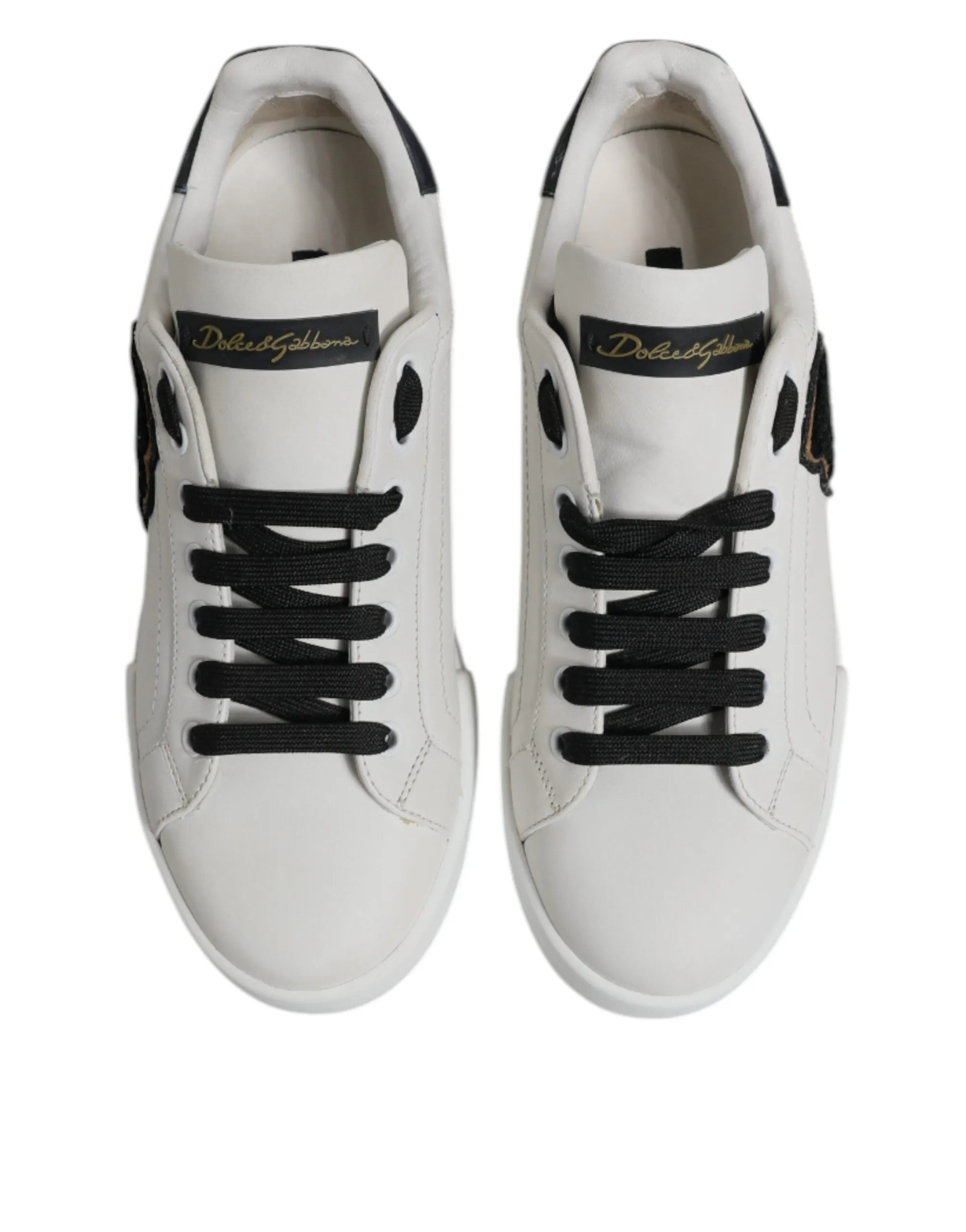 Dolce & Gabbana Leather DG Logo Low Top Sneakers Men's Shoes (Pre-Owned)