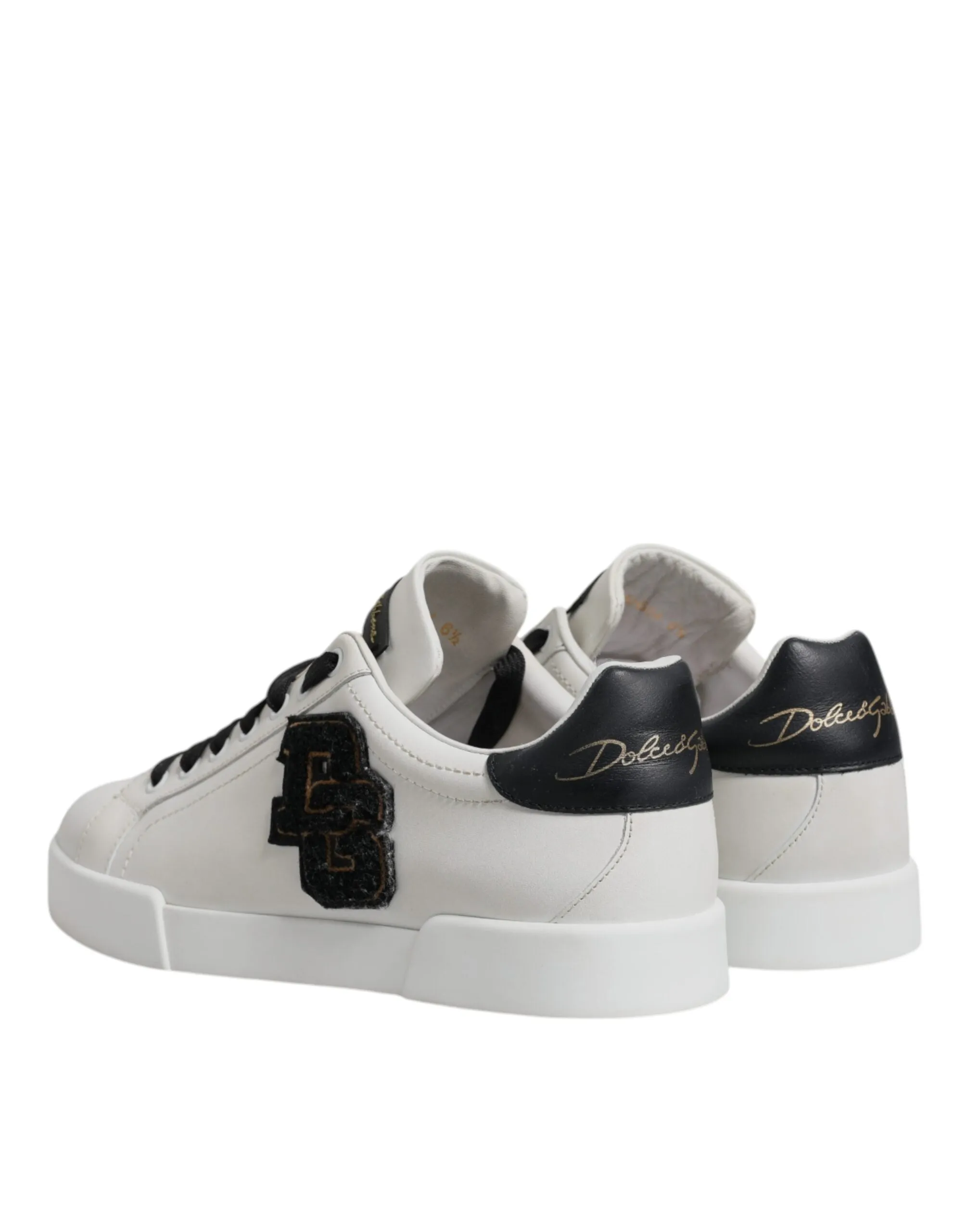 Dolce & Gabbana Leather DG Logo Low Top Sneakers Men's Shoes (Pre-Owned)