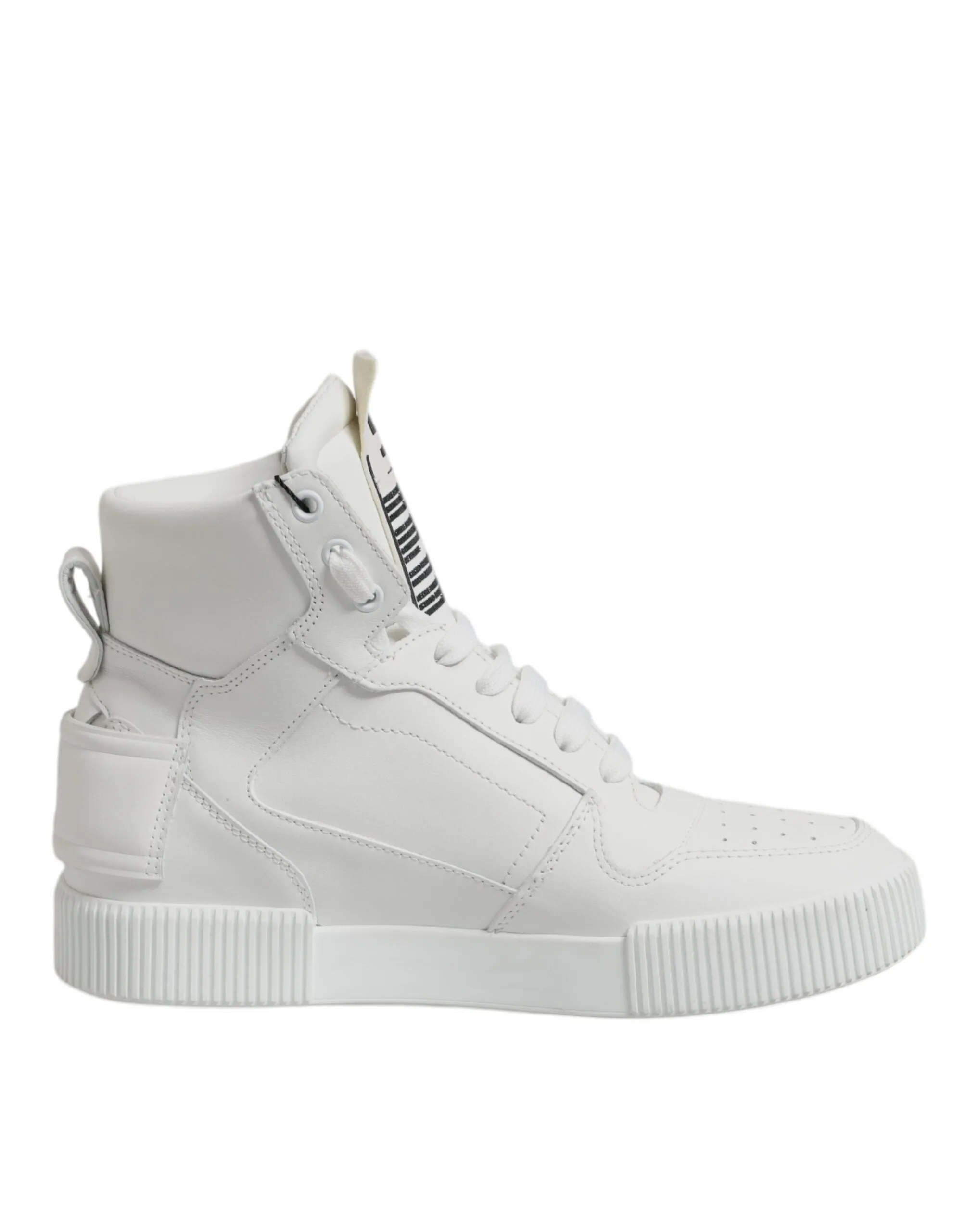 Dolce & Gabbana Leather High Top Sneakers Men's Shoes