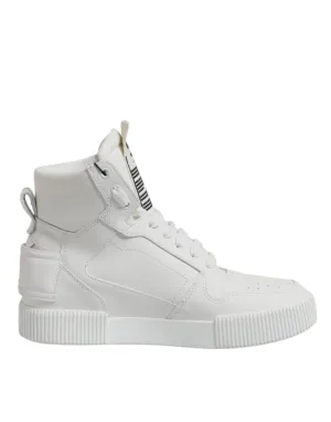 Dolce & Gabbana Leather High Top Sneakers Men's Shoes