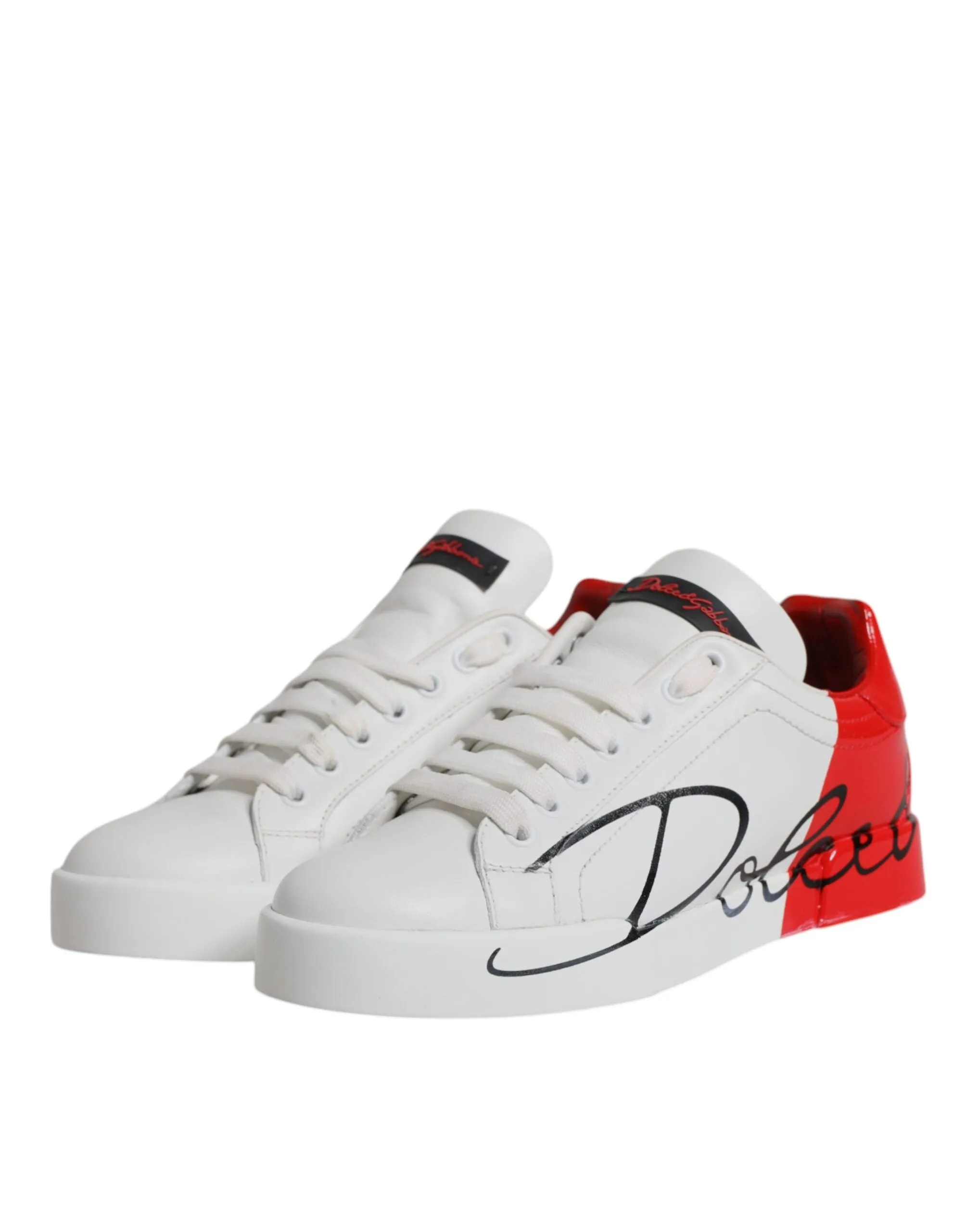 Dolce & Gabbana  Leather Low Top Men Sneakers Men's Shoes (Pre-Owned)