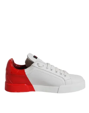 Dolce & Gabbana  Leather Low Top Men Sneakers Men's Shoes (Pre-Owned)