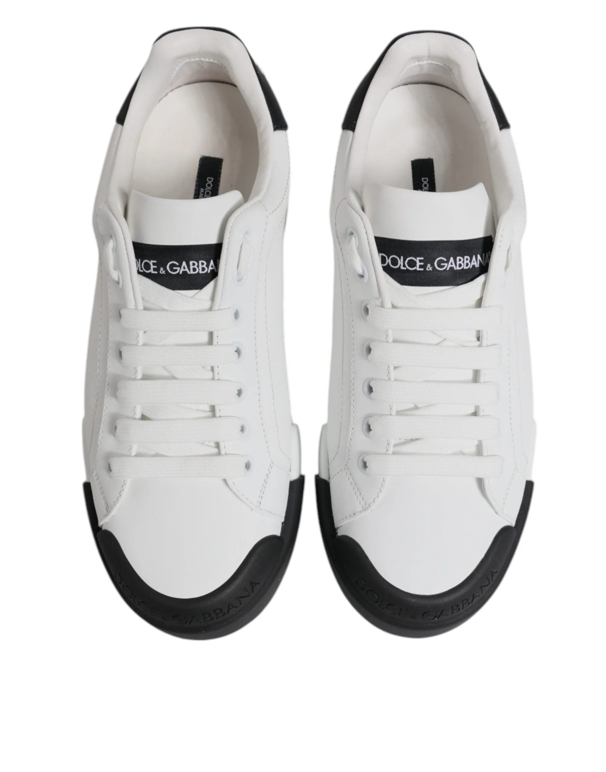 Dolce & Gabbana  Leather Low Top Sneakers Men's Shoes (Pre-Owned)