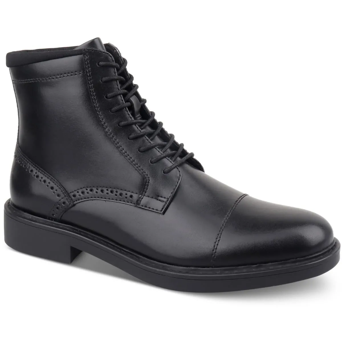 ELROY Mens Polyurethane Faux Leather Chelsea Boots