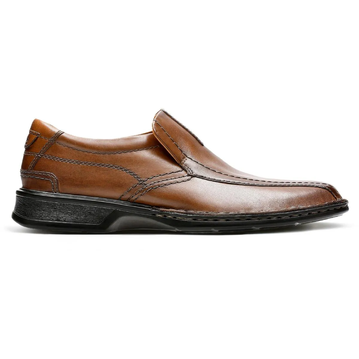 Escalade Step Mens Leather Slip On Loafers