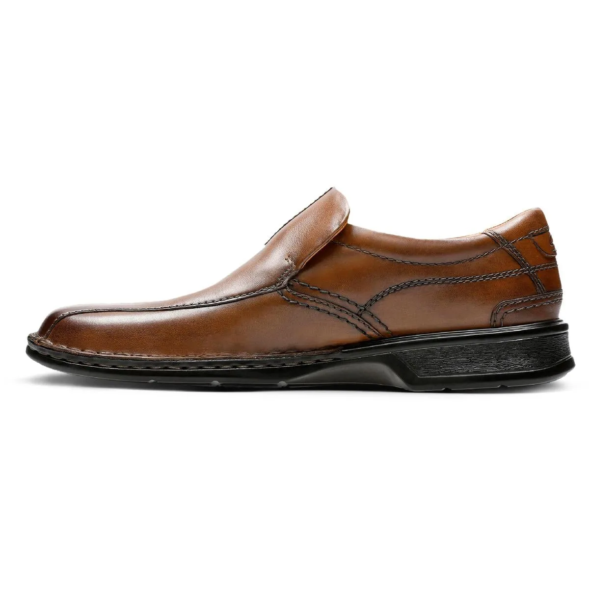 Escalade Step Mens Leather Slip On Loafers