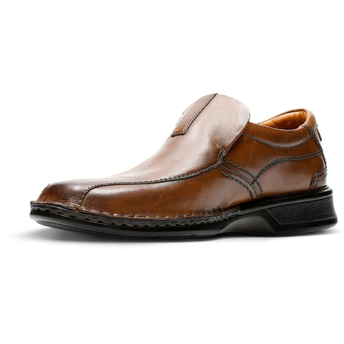 Escalade Step Mens Leather Slip On Loafers