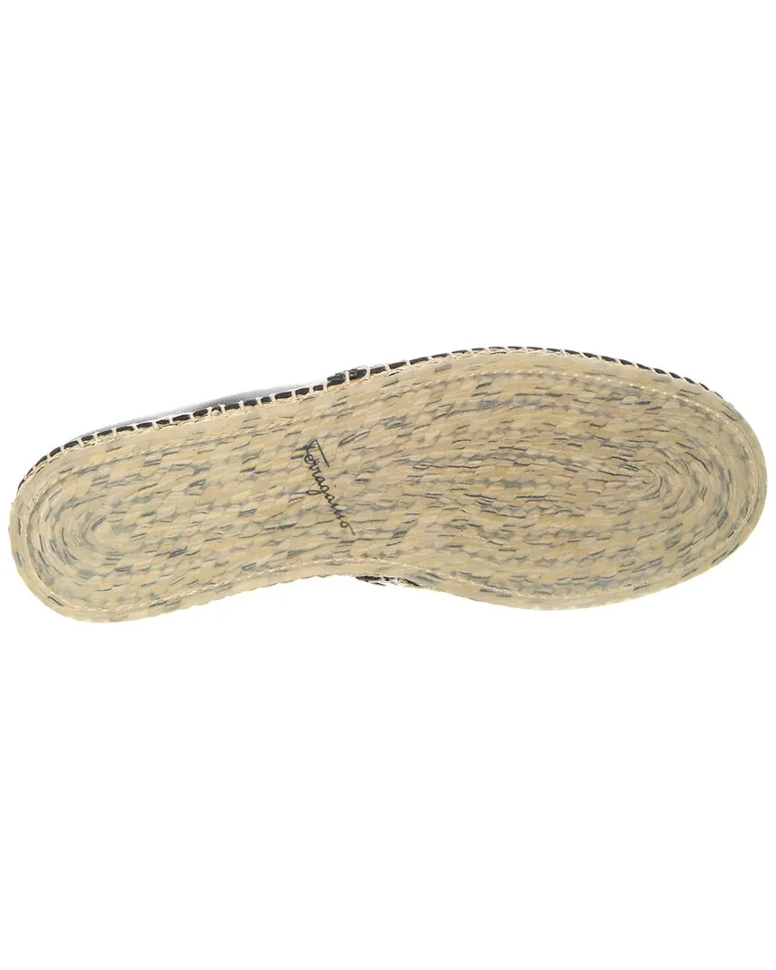 Ferragamo Lamar Leather Espadrille