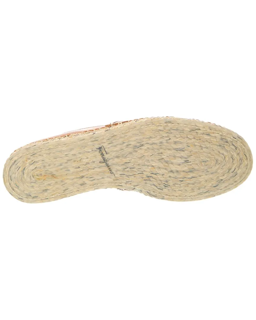Ferragamo Lamar Leather Espadrille