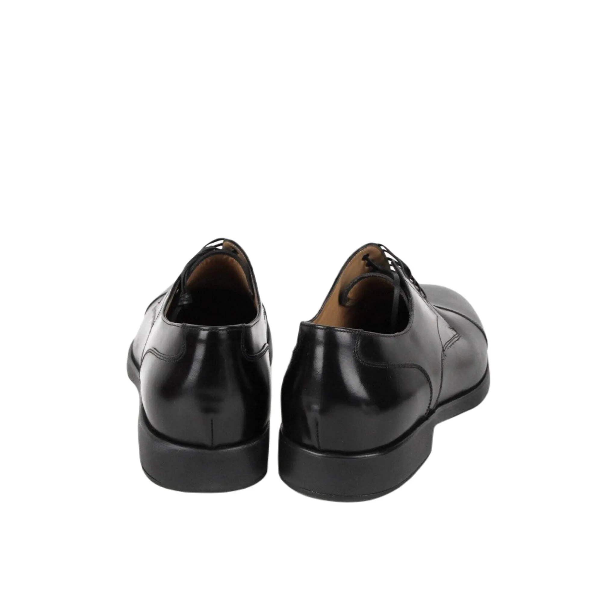 Ferragamo Larry Men's Lace Up Shoes Black