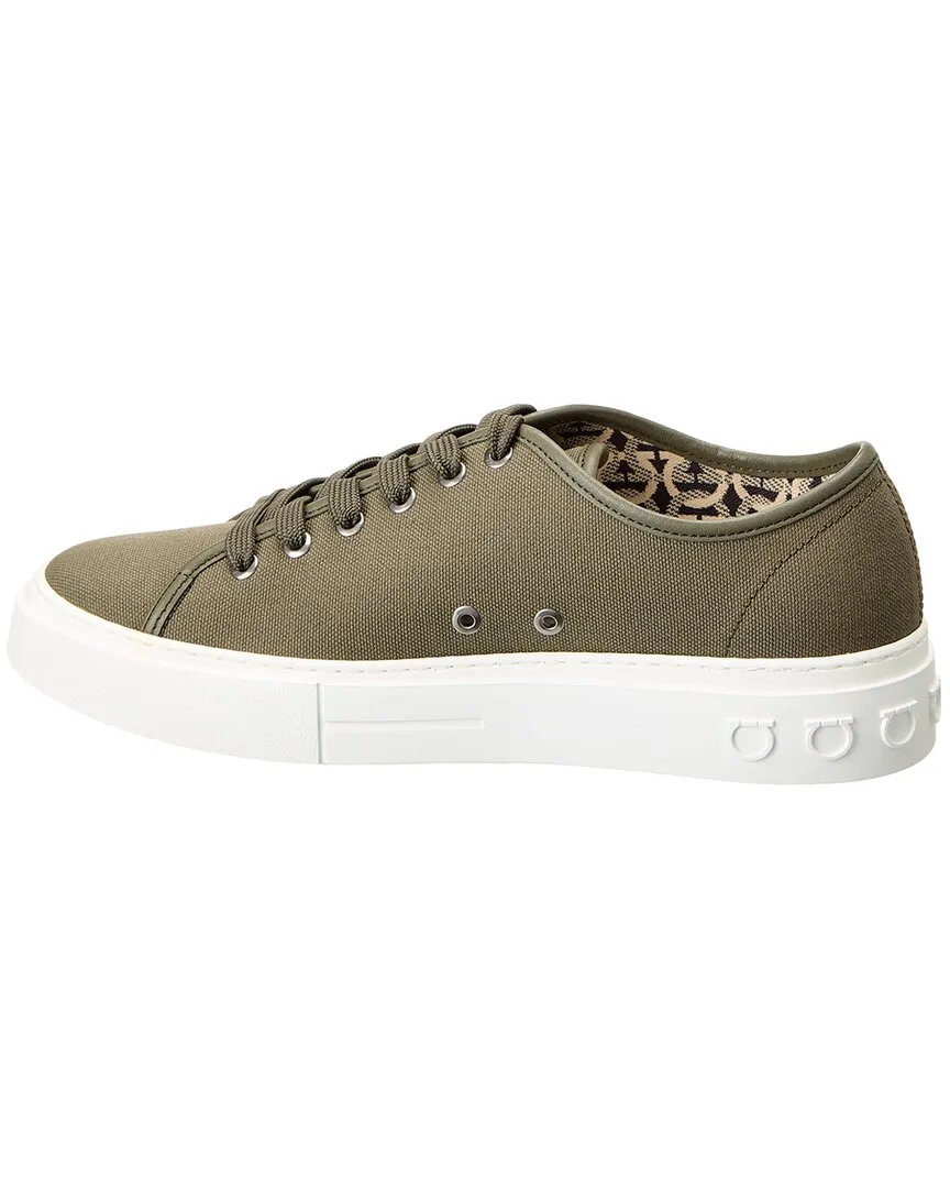 Ferragamo Mediterr Eco Canvas Sneaker