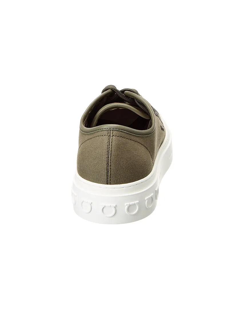 Ferragamo Mediterr Eco Canvas Sneaker