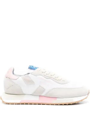 Ghoud Sneakers In White And Soft Pink