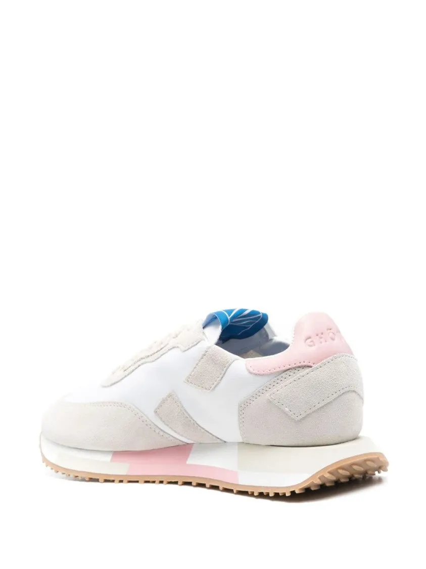 Ghoud Sneakers In White And Soft Pink
