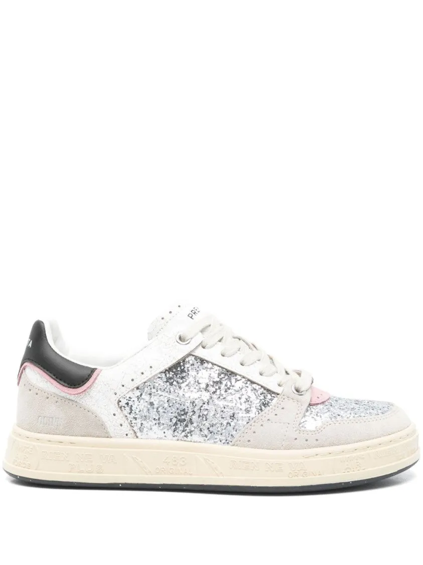 Glitter Chic Silver Sneakers