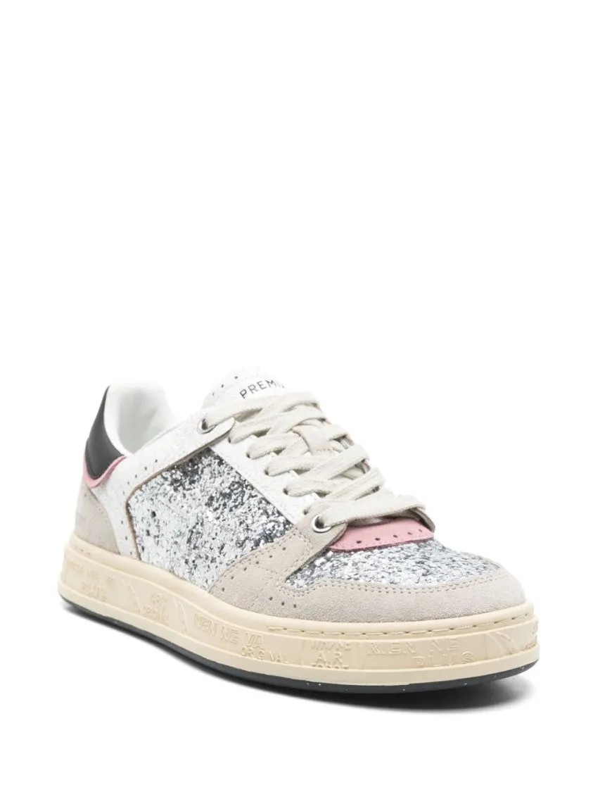 Glitter Chic Silver Sneakers