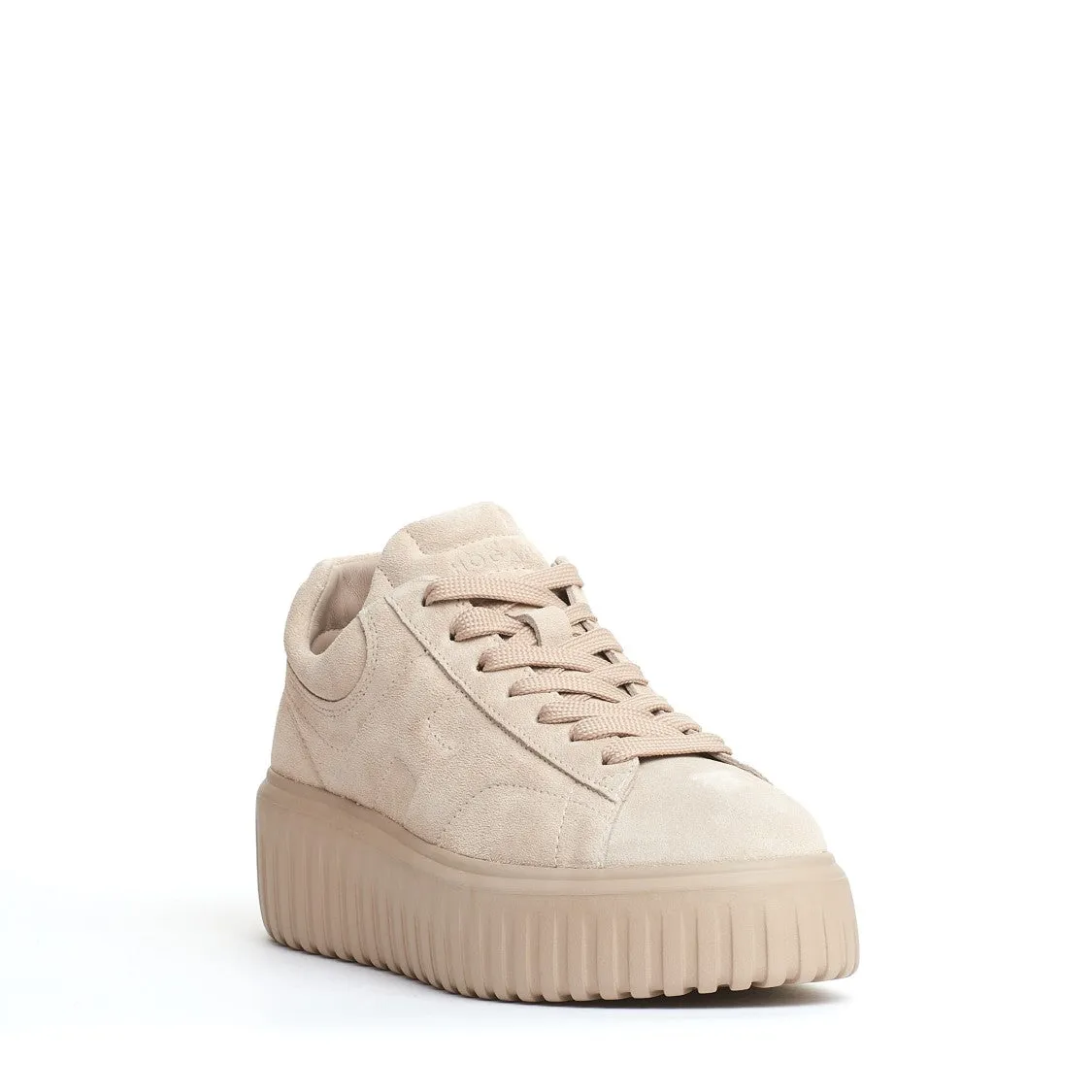 H Stripes Beige Suede