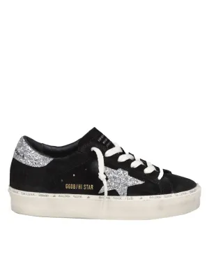 Hi Star Sneakers In Black/Silver Suede