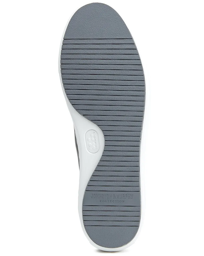 Johnston & Murphy Anson Stretch Lace-To-Toe Leather Sneaker
