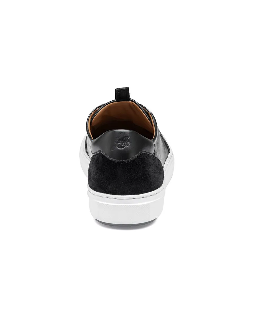 Johnston & Murphy Anson Stretch Lace-To-Toe Leather Sneaker