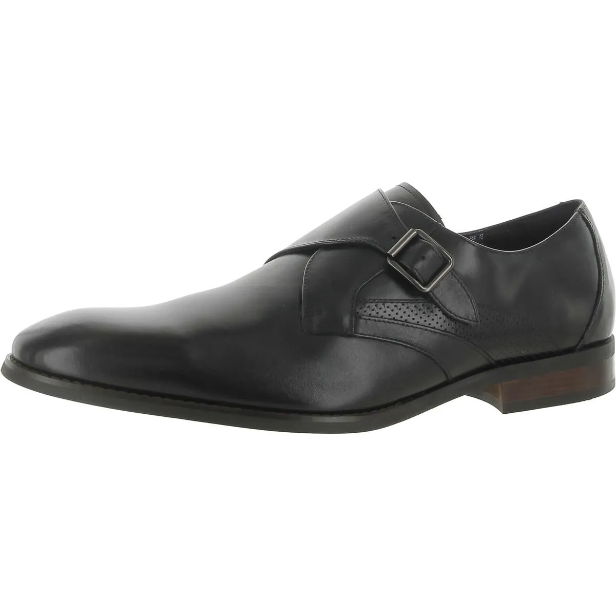 KARCHER Mens Leather Slip On Monk Shoes