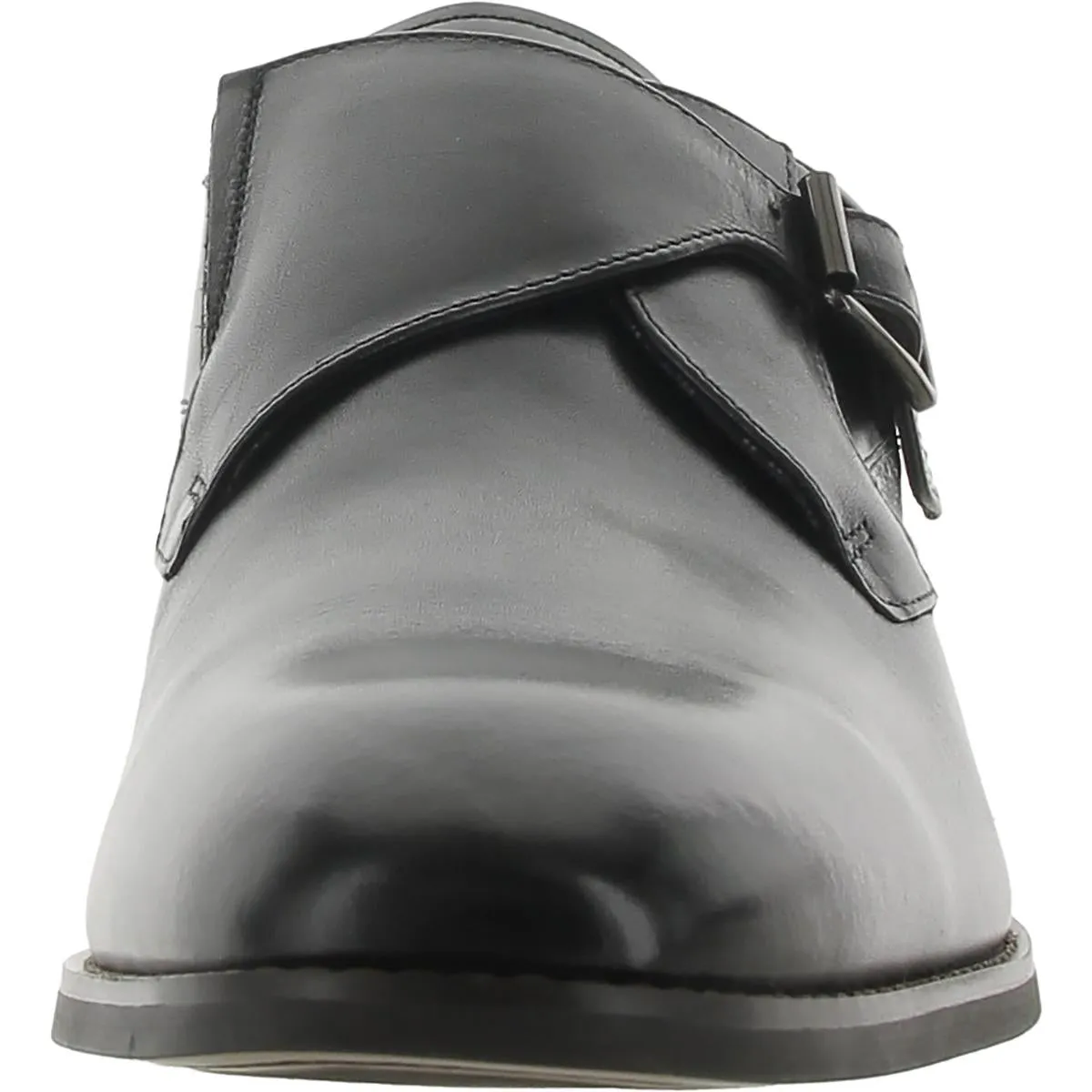 KARCHER Mens Leather Slip On Monk Shoes