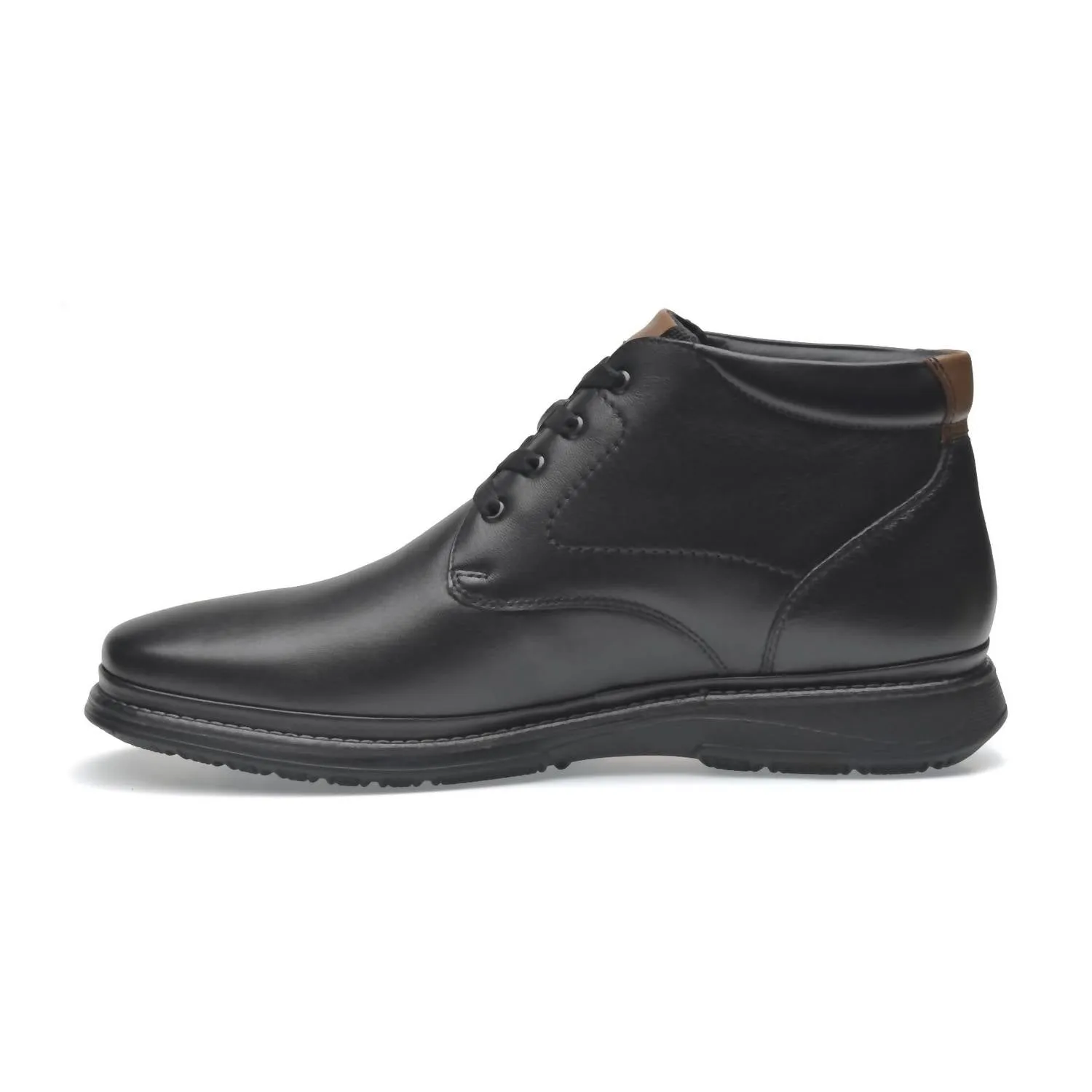 Lambskin Leather Boots In Black