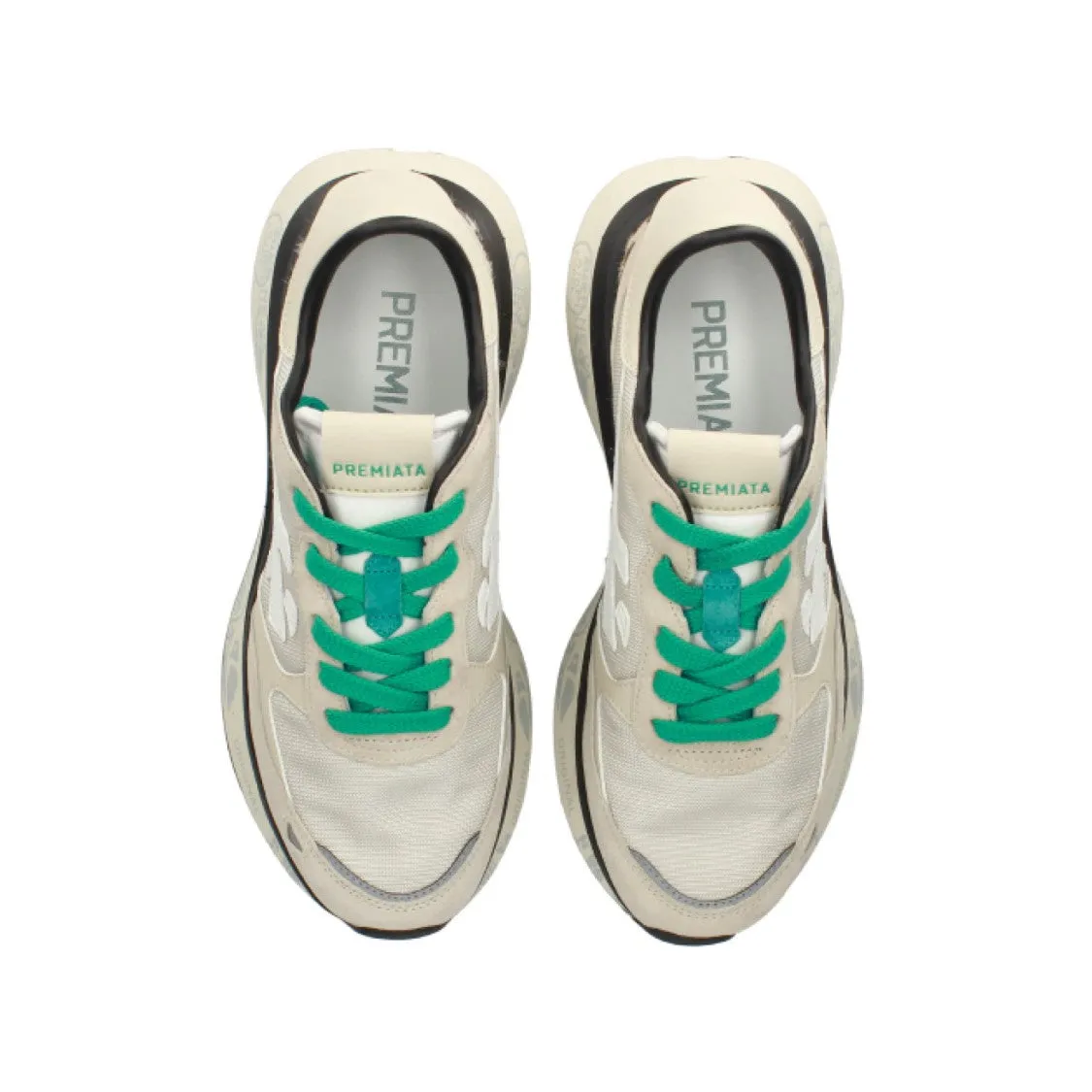 Lauryn Suede And Technical Fabric Sneakers Butter