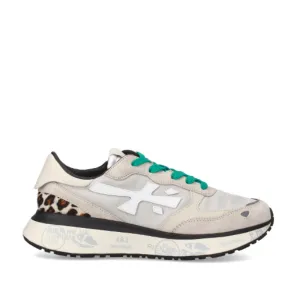 Lauryn Suede And Technical Fabric Sneakers Butter